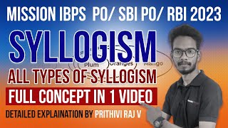 Syllogism  All Types of Syllogism  Full Concept in 1 Video by Prithvi Raj  Veranda Race Banking [upl. by Wolfram]