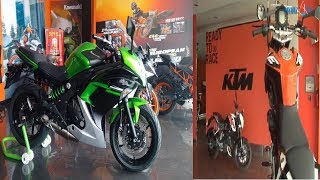 KTM Showroom in Hyderbad  Kawasaki Ninja [upl. by Nuncia]