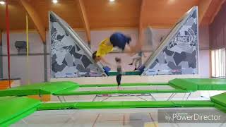 Trampolinhalle Belp  triple Frontflip [upl. by Saimon824]