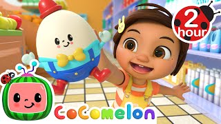 Humpty Dumpty Grocery Store  Wheels on the Bus and MORE CoComelon Nursery Rhymes amp Kids Songs [upl. by Boot]