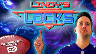 Best NFL Playoff Picks amp Predictions  Lindys Locks Divisional Round Playoffs [upl. by Perni]