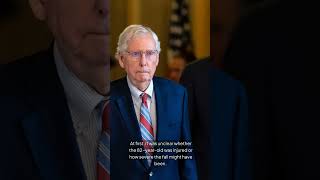 Mitch McConnell fell during the Senate Republican lunch [upl. by Waiter]