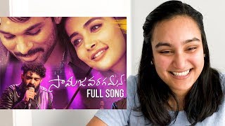 Samajavaragamana Full Song REACTION  Allu Arjun  Sid Sriram  AlaVaikunthapurramuloo [upl. by Lyrej]