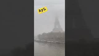 Inusuales fuertes nevadas en Paris en Noviembre [upl. by Sire]