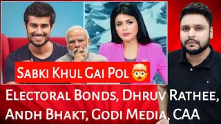 Electoral Bonds  Dhruv Rathee  Andh Bhakt  Godi Media  CAA  Mr Reaction Wala [upl. by Nauqel]