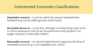 Environment and Natural Resource Economics Tietenberg Chapter 6 [upl. by Uni]