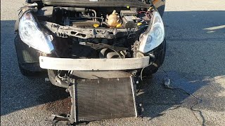 DEMONTAŻ CHŁODNICY WYMIANA OPEL CORSA D RADIATOR REMOVAL REPLACEMENT [upl. by Theda131]