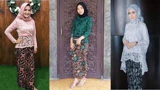 35 Model Baju Kebaya Brokat Pesta Terbaru di Tahun 2020 [upl. by Onaled]