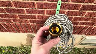 Budget 100 FT stainless steel outdoor water hose [upl. by Eened]