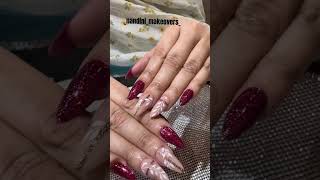 Nail extensions 🫶 nailart nailtech naildesign youtubelover acrylicnaildesigns [upl. by Nelyk798]