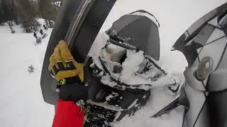 How to Get a Snowmobile Unstuck in the Mountains [upl. by Nueoht855]