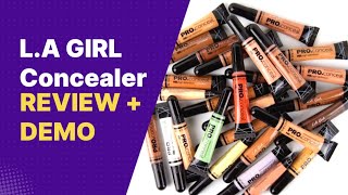 LA Girl Pro HD Concealer  Review  Demo  For All Skintone Fair to Dark  Dollupbysiblings [upl. by Oballa893]