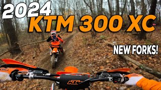 2024 KTM 300 XC First Ride  BIG Improvements [upl. by Ailime]