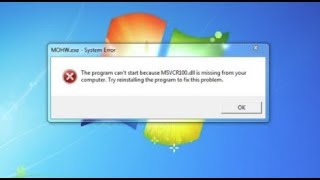 msvcr100 Dll Is Missing from Your Computer Windows 10 [upl. by Marozas]