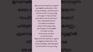 Aarum kaanathe lyrics🦋 malayalam trending lyrics shorts malayalamsong viralsong [upl. by Rozalie22]