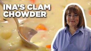 Ina Gartens East Hampton Clam Chowder  Barefoot Contessa  Food Network [upl. by Levitt545]