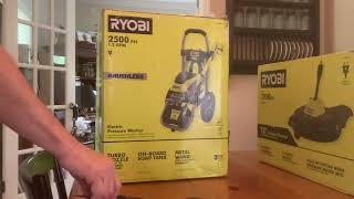 Unboxing and assembly Ryobi 2500psi Electric power washer [upl. by Mariand]