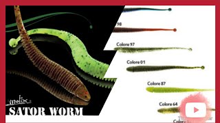 PESCA A SPINNING CON ARTIFICIALI MOLIX SATOR WORMS [upl. by Kotz]