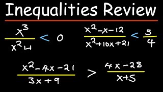 Solving Inequalities Linear Quadratic and Rational [upl. by Lotsirhc566]