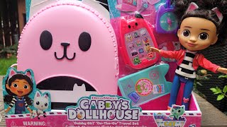 GABBYS DOLLHOUSE Gabby Girl OnTheGo Travel Set Unboxing Pretend Play [upl. by Ahsiener]