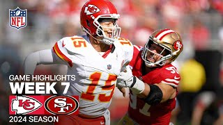 Kansas City Chiefs vs San Francisco 49ers  2024 Week 7 Game Highlights [upl. by Eerat341]