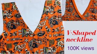 V Shaped Neckline DIY  MyFashionBook VshapedNeckline [upl. by Karsten]