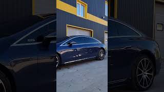 MercedesBenz EQS 450 Golden Wrap car automobile ppfwrap detailing ppf carppf electriccar [upl. by Naro]