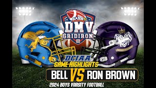 Bell Griffins Vs Ron Brown Monarchs Varsity Game Highlights [upl. by Aihsal365]