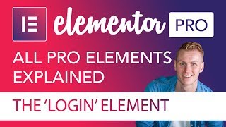 The Login Element Tutorial  Elementor Pro [upl. by Avonasac]