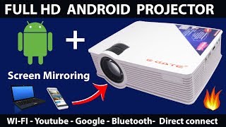 ANDROID PROJECTOR Cheapest WiFi Android Projector 2018 [upl. by Adnylem]