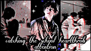 BTS FF TAEHYUNG  catching the school heartthrobs attention  oneshot [upl. by Erbua532]