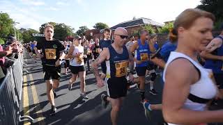 Runners set off for the Carver Wolverhampton Half Marathon 2019 [upl. by Lerred]