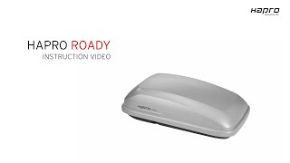 Hapro Roady roof box instruction movie GB [upl. by Dallon670]