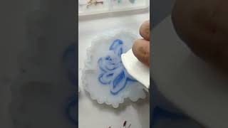 Easy Resin How to make 3D flower coasters diy resin resinart [upl. by Elton]