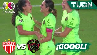 ¡Golazo Liliana Mercado la pone en el ángulo  Necaxa 20 Juárez FC  Liga Mx Femenil A2024J9TUDN [upl. by Puri]