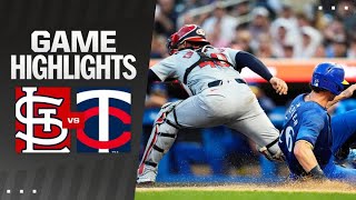 Cardinals vs Twins Game Highlights 82324  MLB Highlights [upl. by Denni]