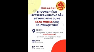 Hướng dẫn sử dụng ứng dụng Etaxmobile cho người nộp thuế [upl. by Phaedra]