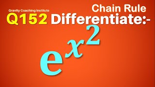 Q152  Differentiate ex2  Differentiation of e to the power x square  Derivative of ex2 [upl. by Bevers296]