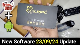 Lripl Android  DD Free Dish Set Top Box New Software Update  Lripl Android Free Dish Set Top Box [upl. by Nemracledairam414]