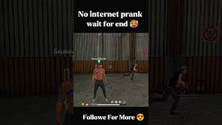 Kalua Adam Ne Kiya Free Fire Me No Internet Prank 🥵  wait for end  Lone Wolf Mode shorts Hacker [upl. by Sekofski]