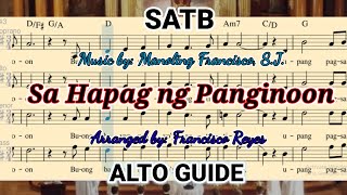 SA HAPAG NG PANGINOON  Alto Guide [upl. by Dlorad296]