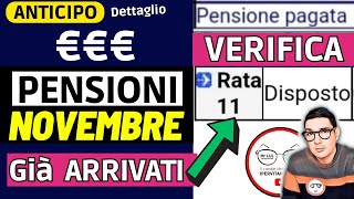 ANTICIPO⚡️ PENSIONI NOVEMBRE 2023 ➡ CEDOLINI IMPORTI ARRIVATI❗️❓ VERIFICA RIMBORSI AUMENTI CONGUAGLI [upl. by Ycnalc]