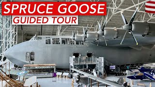 Detailed tour through the Spruce Goose  the Hughes H4 Hercules [upl. by Cirdla927]