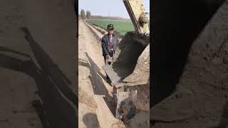 Installation process of intercepting ditch ground anchor [upl. by Yesnnyl]