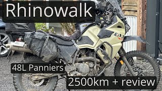 Rhinowalk Panniers long term review  2500km  mainly offroad [upl. by Enyalahs267]