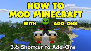 36 How to Mod Minecraft with AddOns  Shortcut to AddOns [upl. by Luis330]