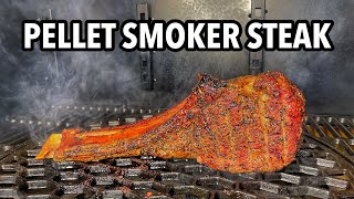 How to Reverse Sear a Ribeye Steak in a Pellet Smoker [upl. by Aret]