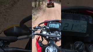 Out on the bikes with the wife honda polaris crf300 sportsman [upl. by Lonne]