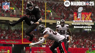 Madden 25 Super Bowl 59 Houston Texans vs Atlanta Falcons Sim 2024 Full 15 Minute Quarters Game Play [upl. by Zuleika]