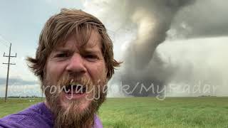 Strong TORNADO Touches Down Near Scarth Virden Manitoba 872020 [upl. by Irek]